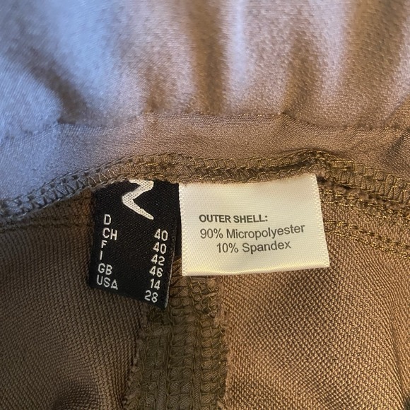 Horze Queenie Women's Silicone Full Seat Breeches Brown Black US SZ 28 Riding - Picture 8 of 11